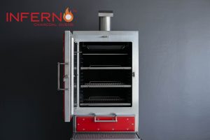 Inferno Charcoal Oven Front View (Open)