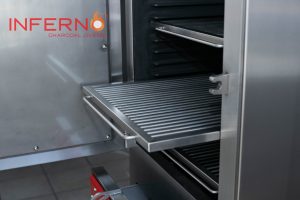 Inferno Charcoal Oven Side View (Open)