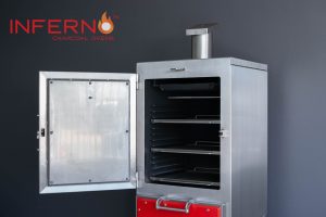 Inferno Charcoal Oven Side View (Open)